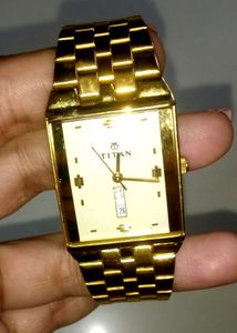 Titan Quartz Analog White Dial Stainless Steel Str