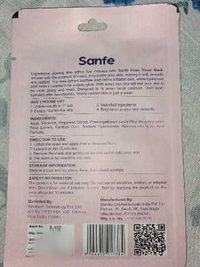 Sanfe Rose Extract Facial Mask