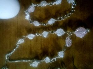 Elegant Stone Necklace & Bracelet Set – Brand New