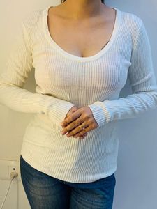 Ribbed Long Sleeve Top