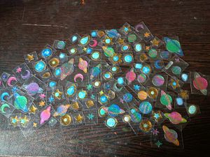 25+ Space Themed Die Cut Sticker Pack