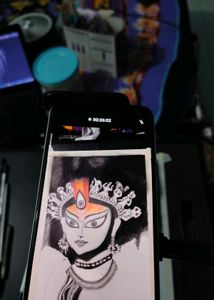 Durga Maa Orignal Hand Made Portrait