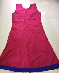 Pink Anarkali Top.🍒🌸