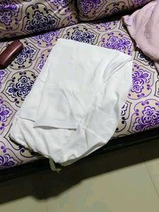 White Cotton Patiala Pants With Free Gift