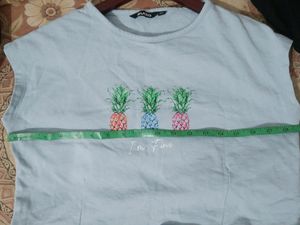 Zudio Sky Blue Crop Top