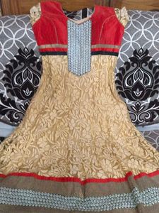 Elegant Floral Anarkali Kurta