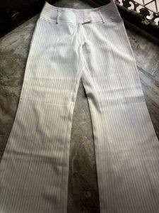Bootcut White Trauser