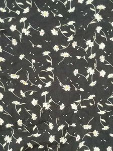 floral black- aline flare dress