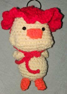 Crochet Duck Keychain