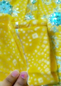 Beautiful Yellow 💛 Printed Women Frock