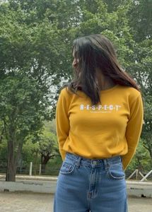 Yellow 'Respect' Sweatshirt