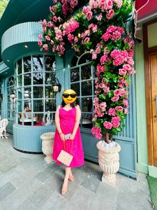 Pink Casual Brunch/Evening Dress