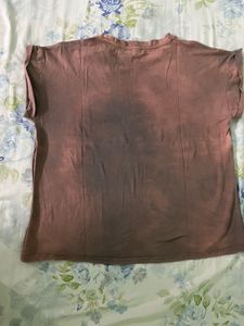 Dyed Brown Philosophy Graphic Tee