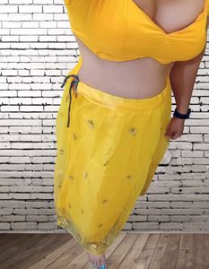 Yellow Ethnic lehenga choli set