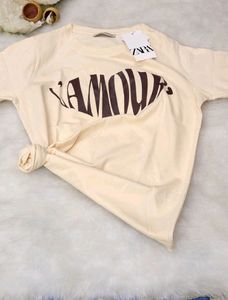 1st copy t shirt of zara for women/half sleeves