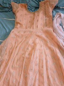 Gown Suit With Dupatta