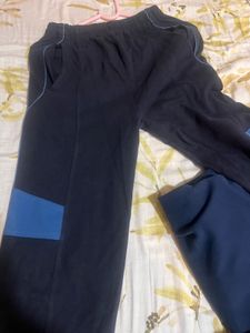 Blue Cotton Track Pants L Size