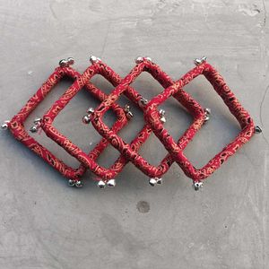 Crafted Printed Fabric Bangles