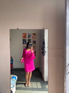 Hot Pink Flowy Dress