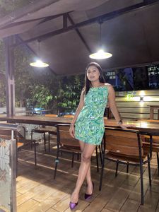 Retro Print Mini Dress