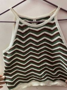 Chevron Knit Halter Top