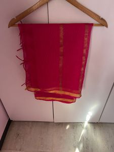 New Organza Pink Dupatta