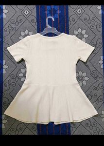 Cute Cream Dress with Detail