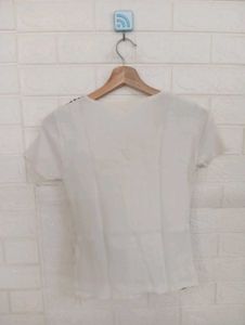 White Short Sleeve Top