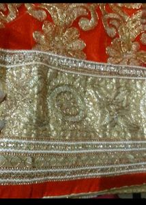 Vibrant Orange and Pink Lehnga Set