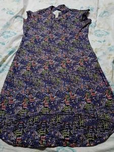 Stylish Up- Down Cotton One Piece Dress