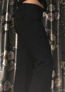 Black Wide Leg Trousers