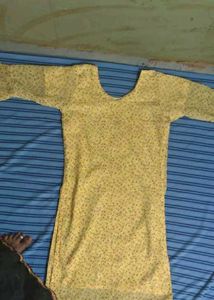 Yellow Floral Kurti