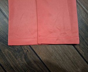 Peach Textured Knit Tee