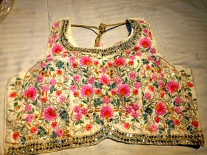 Red Embroidered Palazzo Set