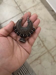 Pair Of Oxidised Jhumka