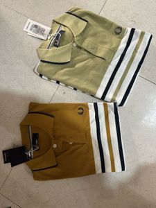 M size collar tshirt