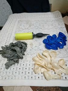 Metallic Balloons with Hand Pump