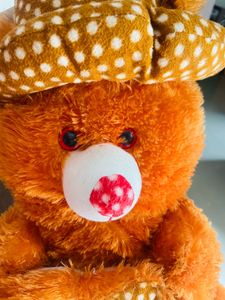 Orange Teddy Bear with Hat