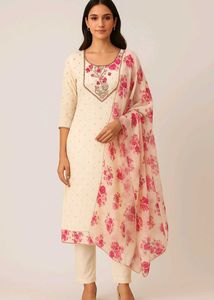 Floral Embroidered Kurta Set