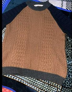 Zara Knit Raglan Sleeve Sweater