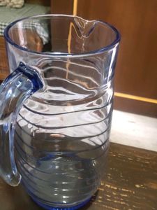 Blue Shaded Glass Jug