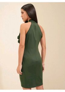 With tag Olive Ruffle Dress