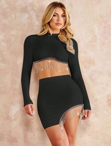 crystal fringe glam set