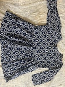 Blue Printed Top