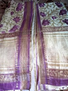 Purple Colour Art Silk Saree
