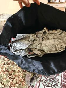 Victoria&#39;s Secret Red &amp; Black Plaid Tote Bag
