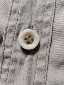 Vintage Style Tan Button-Down Shirt