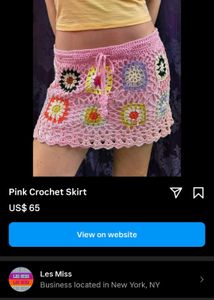 Handmade Crochet Skirt