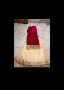 Suit Skirt Velvet And Net