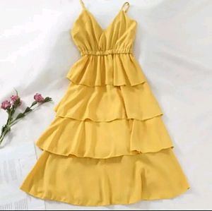 yellow floor length gown (UNUSED)
